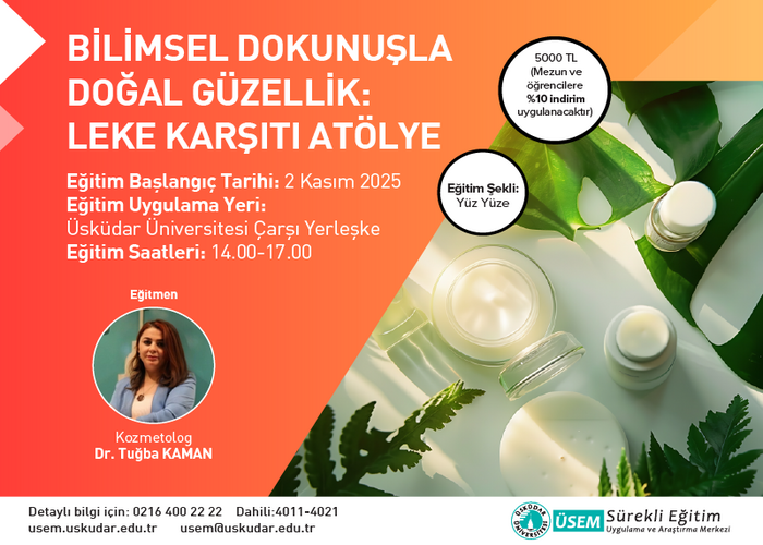 “Bilimsel Dokunuşla Doğal Güzellik: Leke Karşıtı Atölye”